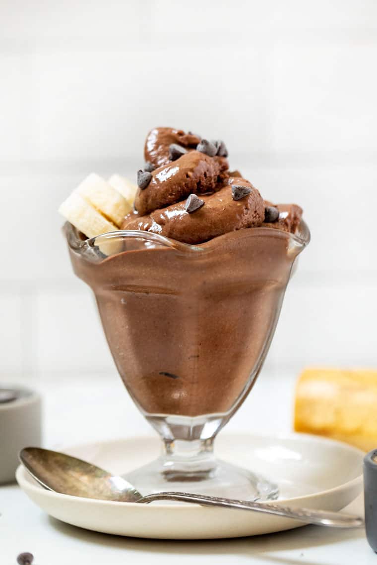 Peanut Butter Chocolate Banana Soft Serve