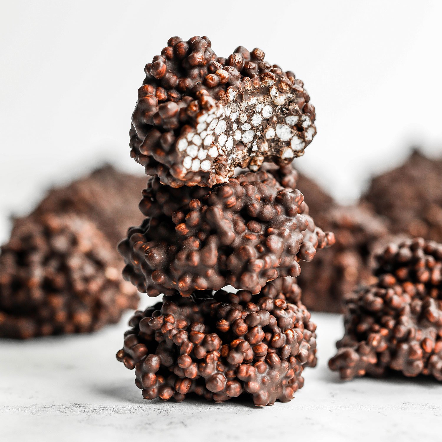 2 Ingredient Chocolate Quinoa Crunch healthy dessert