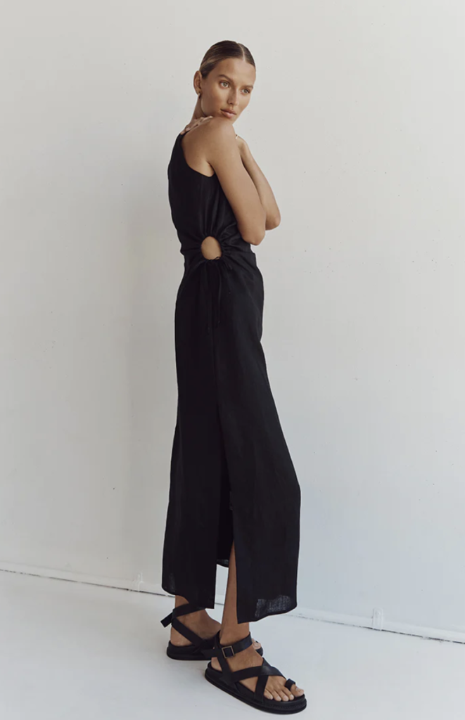 DISSH Beau Black Linen Dress